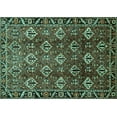 thumbnail image 1 of Ahgly Company Indoor Rectangle Persian Turquoise Blue Traditional Area Rugs, 6' x 9', 1 of 4