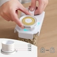 thumbnail image 4 of Recipiente hermético para arroz con taza medidora y pico de vertido - Caja blanca de cocina de 5,3L para cereales, pasta, harina y pienso seco, 4 of 8