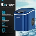 thumbnail image 5 of Costway Portable Compact Electric Ice Maker Machine Mini Cube 26lb/Day ABS Navy, 5 of 10
