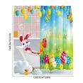 thumbnail image 3 of Fwttom Rideau de Bain de Pâques Linge de Bain Sans Perçage avec 12 Crochets, 3 of 6