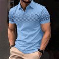 thumbnail image 4 of Camisas de Manga Larga para Hombres Suéter Cremallera Impresión Solapa Cuello, Blusa Casual para el Invierno, 4 of 6
