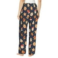 thumbnail image 3 of Daiia Holiday Gingerbreads Women's Sleep Pant with Pockets and Drawstring,Pajama Pants-, 3 of 9