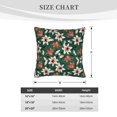 Bingfone Lilies Flowers Linen Throw Pillow Covers Cushion Case Pocket