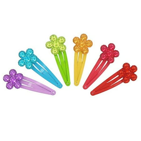 Vintage Fur Clips - Goody Floral Snap Clips 12 count