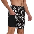 thumbnail image 2 of Zufioo Skeleton Mens Swimsuit Trunks with Compression Liner,Quick Dry Sports suit,Beach Board Shorts with Pockets,Bathing Suits,Swimwear for Gym,swimming pool,Outdoor Activities-Medium, 2 of 6