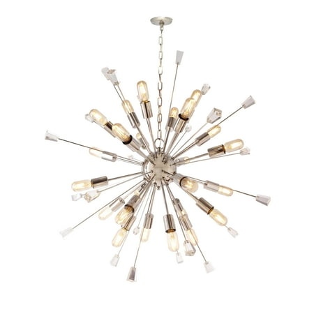 - 24 Light Chandelier in Nickel finish
