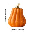 thumbnail image 3 of DVKOVI Orange Ceramic Pumpkin Decorations Halloween Thanksgiving Pumpkins Decor for Farmhouse Table Centerpiece A One Size, 3 of 5