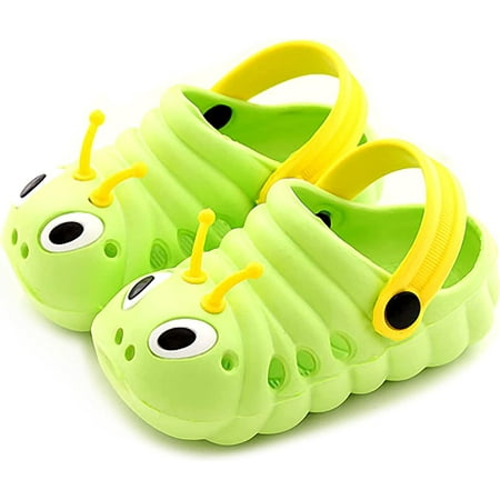 Baby Clogs Funny Garden Shoes Non-Slip Plastic Kids Sandals Closed Toe Slippers Cute Infant Toddler Beach Shower Shoes for Boys and Girls 0-5 Years