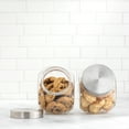 thumbnail image 4 of Brightware Glass Cookie Jars with Airtight Lids – 76 oz – Set of 2, 4 of 10