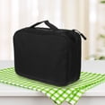 thumbnail image 3 of ROSENICE 1Pack Multi-Functional Portable Electronic Storage Bag Rectangular Shape Black Organizer Case 11.6x6.5x3.5in, 3 of 8