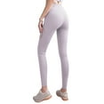thumbnail image 6 of WLJ Women Solid Color Cross Lace Up Waist Mesh Splicing Yoga Pants, 6 of 7