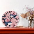 thumbnail image 2 of Whales and Snow Wall Clock 10 inch Non-Ticking Easy to Read Decorative Clocks for Home Bedroom Living Room, 2 of 8