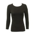 thumbnail image 4 of Kikiriki Wide Neck Three Quarter Sleeve Cotton Shell, 4 of 10
