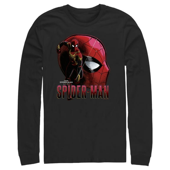 Men's Marvel Spider-Man: No Way Home Profile  Long Sleeve Shirt Black Medium