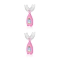 thumbnail image 2 of Wosthever Cepillo de dientes portátil de silicona en forma de U para niños pequeños, cepillo de dientes de doble cara para entrenamiento de Type5 NO5, 2 of 6