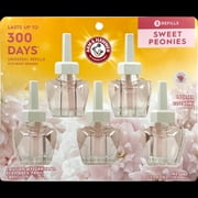 Arm & Hammer Plug in Scented Oil 5 Refills, Sweet Peonies, 3.24 Oz