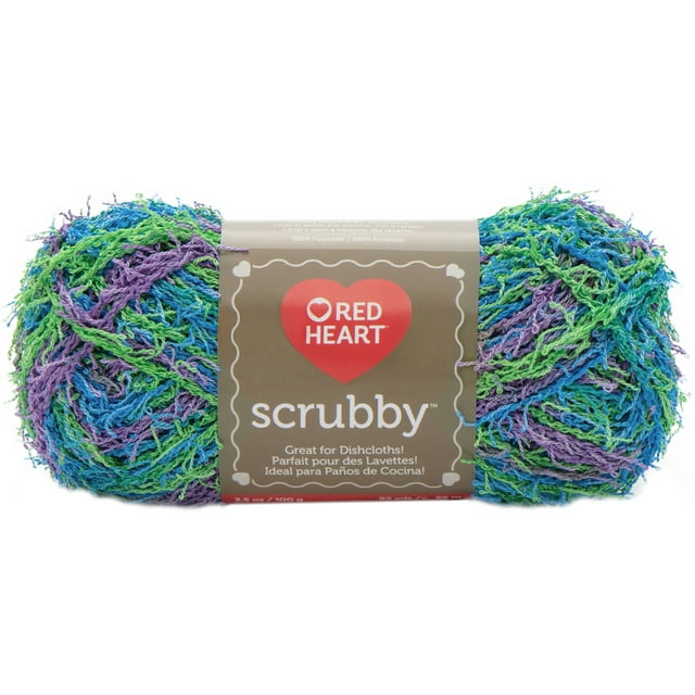 Red Heart® Scrubby™ Yarn, Polyester #4 Medium, 3.5oz/100g, 92 Yards