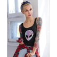 thumbnail image 2 of Multicolored Alien Racerback Tank Women -SPIdeals Designs, Female Small, 2 of 4