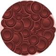 thumbnail image 1 of Ahgly Company Tapis d'Intérieur Lavable en Machine Carré Rouge Pamplemousse, 3 Pieds Carré, 1 of 7