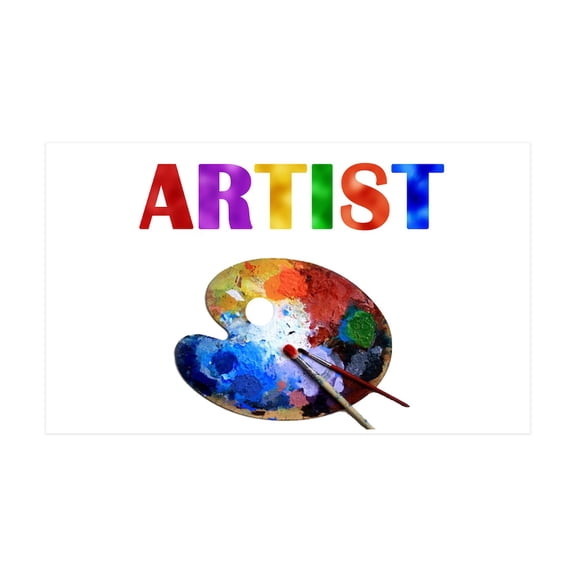 CafePress - Artist Wall Decal - 35x21 Wall Decal