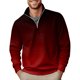 thumbnail image 1 of Men's Fashion Top Casual Slim Fit Pullover Long Sleeve Zipper Small High Collar 4XL, 1 of 3