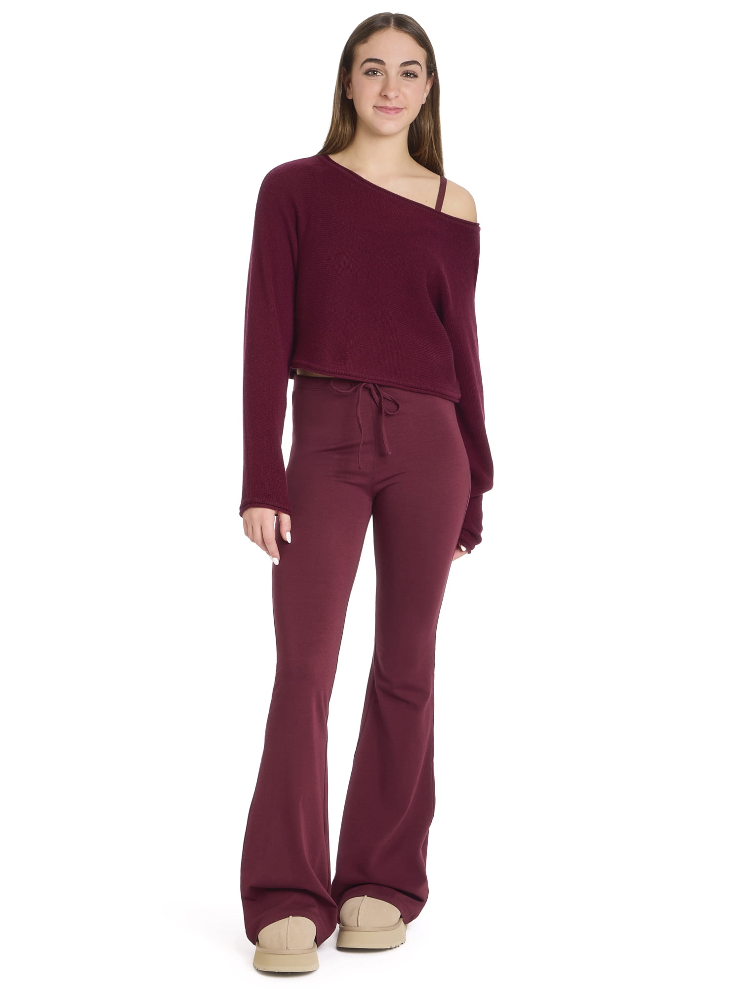Mills by Millie Bobby Brown Women's Off The Shoulder Pullover, Sizes XXS- XXL