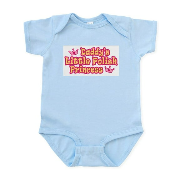 CafePress - Daddy's Little Polish Princess Infant Creeper - Baby Light Bodysuit, Size Newborn - 24 Months