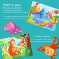 thumbnail image 4 of Feledorashia 12 Piece Wood Puzzles for Toddlers 1-3, Early Education Jigsaw Puzzles Toys Christmas Gifts for Boys and Girls, 4 of 5