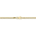 thumbnail image 4 of 14K Yellow Gold 2.5mm Semi-Solid Curb Link Chain 18 Inch, 4 of 5