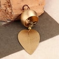 thumbnail image 3 of Gold Leaf Hanging Bell Door Opening Bell Good Luck Feng Shui Bell Wind Chime Home Window Decoration Bell for Wealth and Safe Pendant, 3 of 3