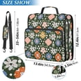 thumbnail image 2 of FORMRS Zipper Binder with Shoulder Strap 2-inch Ring 500 Sheet Capacity File Bag, Blue Geometric Flowers, 2 of 5