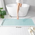 thumbnail image 2 of Alfombra de baño Chakme, ultrafina, antideslizante, 150 x 45 cm, color azul claro, 2 of 7