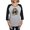 Heather/Black, variant on CafePress - Mona Lisa Dog Long Sleeve T Shirt - Womens Baseball Tee