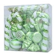 thumbnail image 5 of 18pcs Green Candy Christmas Ornaments - Shatterproof Hanging Decor for Xmas Tree, Holiday Party & Home, Festive Candy-Shaped Tree Accents, 5 of 8