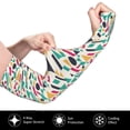 thumbnail image 3 of Uemuo Colorful Spots Printed Arm Sleeves, Cooling UV Sun Protection Sports Compression for Men/Women, 3 of 8