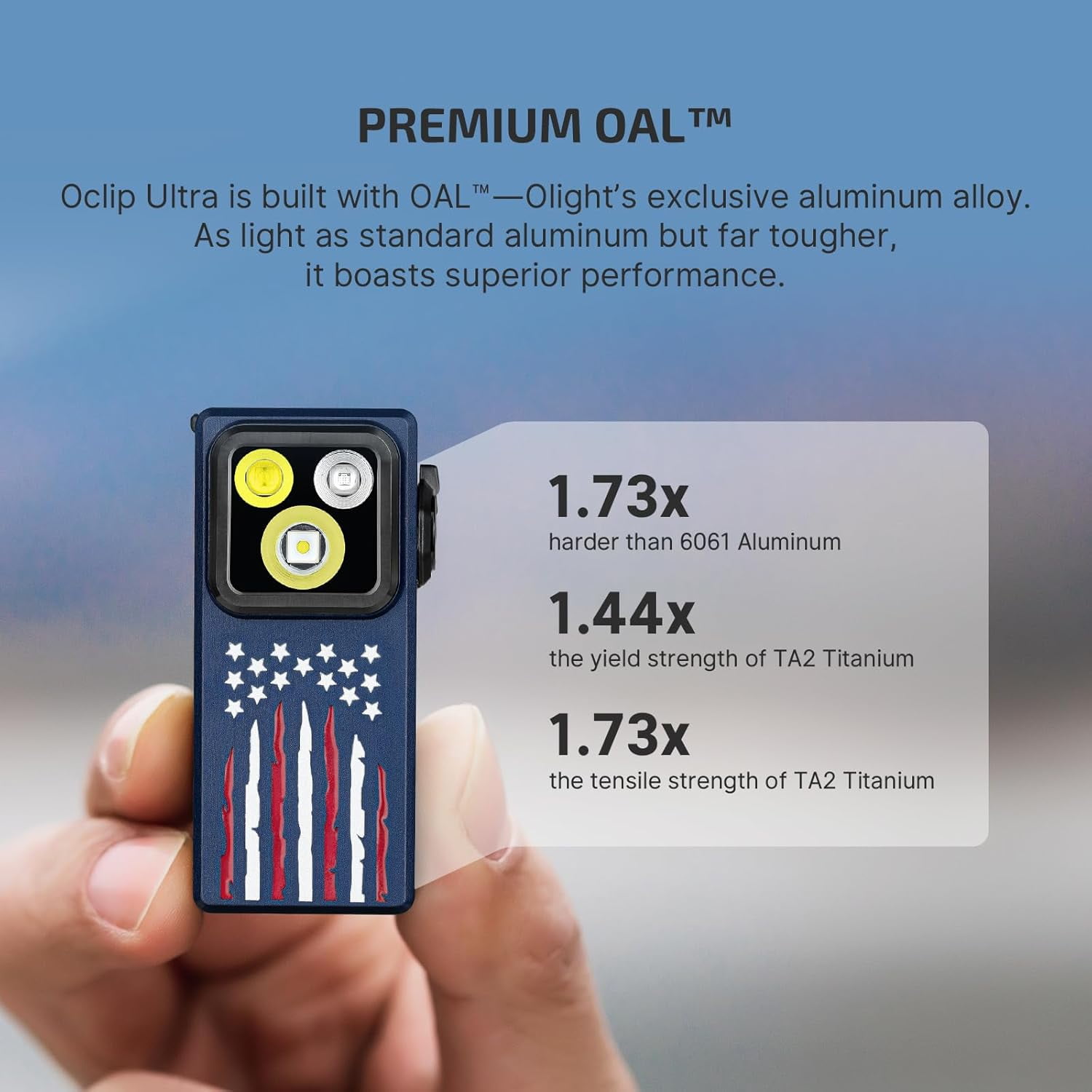 OLIGHT Oclip Ultra EDC Flashlight Clip-on Light, 530 Lumens