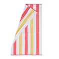 thumbnail image 1 of Great Bay Home Cotton Cabana Stripe 4-Pack Beach Towel  (4 Pack - 30" x 60", Coral / Yellow), 1 of 6