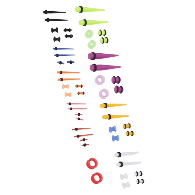 Juego De Expansores De Dilatadores De Oreja, 50 Piezas, Kit De Estiramiento De Oreja, Seguro, Sin Dolor Para Hombres Y Mujeres