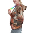 thumbnail image 2 of Honeii Adorable Kitten In Kimono Pattern Womens Oversized Hoodies Long Sleeve Sweatshirts Pullover Fall Outfits with Pocket-Large, 2 of 7