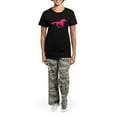 thumbnail image 4 of CafePress - Horse Silhouette Women's Dark Pajamas - Women's Short Sleeve Print T-Shirt and Pants Dark Cotton Pajama Set, 4 of 7