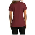 thumbnail image 2 of Womens Short Sleeve Easy Care SuperPro React Polo Shirt Burgundy XS, 2 of 5