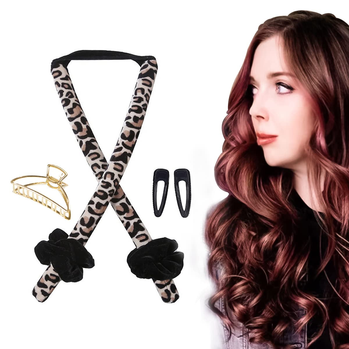 Heatless Curling Rod Headband Heatless Hair Rollers for Long Hair Sleep in Overnight Soft Hair Curling Kit (Leopard) | Walmart Canada Heatless Curling Rod Headband Heatless Hair Rollers for Long Hair Sleep in Overnight Soft Hair Curling Kit (Leopard) | Walmart Canada