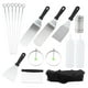 thumbnail image 1 of Kit De Herramientas Para Plancha De 17 Piezas, Accesorios Para Plancha De Acero Inoxidable De Alta Resistencia, Raspador,Más Para Parrilla De Barbacoa De Parte Superior Plana Speravity HA017542-00, 1 of 7