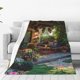 thumbnail image 1 of Balery Charming Garden Patio Manta de Felpa Suave y Acogedora – Cobija de Franela Aterciopelada para Cama, Lavable y Cálida para Sofá, Mascotas, Transpirable-50"x40", 1 of 7