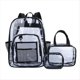 thumbnail image 1 of Unisex Transparente para Adolescentes, Mochilas de Gran Capacidad, Traje de 3 Piezas, Bolsa Multifuncional Portátil, A, 1 of 5