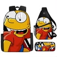 thumbnail image 1 of The Simpsons Children'S Backpack Primary And Secondary School Students Printed Schoolbag 4 -WEVALLEY, 1 of 2