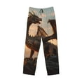 thumbnail image 2 of Vsdgher Sky Sunset Bronze Dragon Print Mens Pajama Pants Sleep & Lounge Pants, PJ Bottoms With elastic waistb and Pockets, 2 of 5