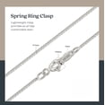 thumbnail image 4 of Kezef 925 Sterling Silver Box Chain Necklace .7mm Sturdy Thin Nickel Free Made in Italy 17" inch, 4 of 7