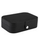 thumbnail image 2 of Inteprter Caja de almacenamiento de joyas portátil, organizador antiarañazos, estuche de gran capacidad, cajas de viaje, aniversario, Almacenamiento y organización del hogar Negro, 2 of 6