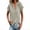 Light Ashy, variant on Linen Tops for Women Womens Linen Cotton Blouses Summer Linen Clothes for Women Short Sleeve V Neck Blouse Summer Casual Loose Fit Top by Gbobgt Beige M